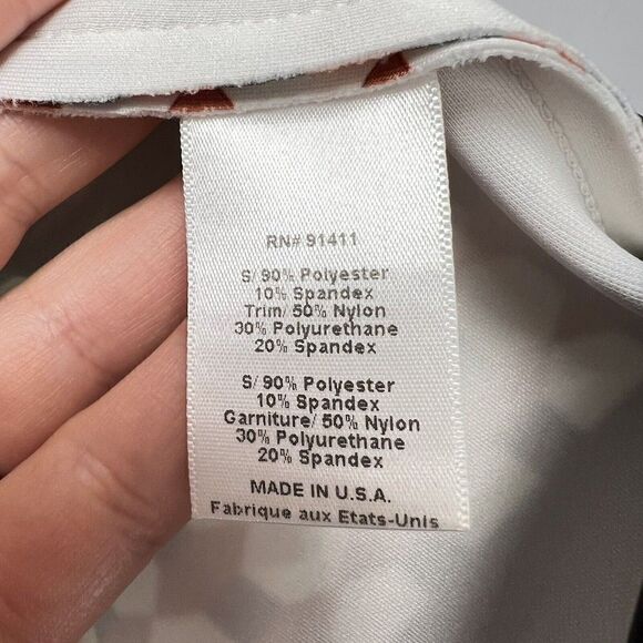 Clover Canyon Neoprene Sheath Dress Earth Tones Bold Print Graphic Sleeveless XS - Picture 10 of 11